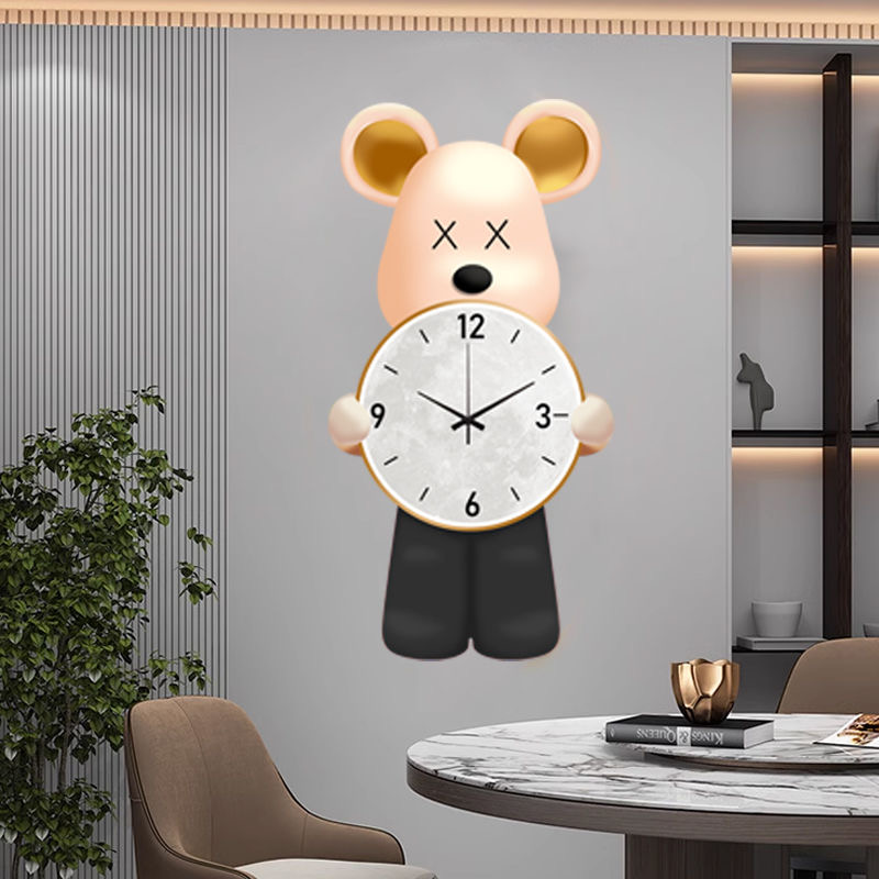 Animal Clock 60X31 CM 7 Environmentally friendly material, no need for punching Animal Clock 60X31 CM 7 Environmentally friendly material, no need for punching